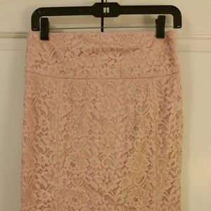Express pink pencil skirt NWT